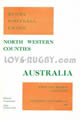 North Western Counties (Eng) v Australia 1966 rugby  Programme